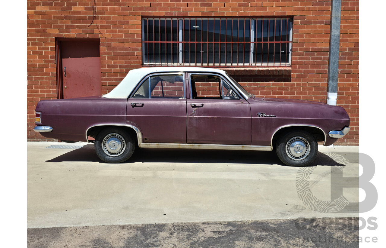 1/1965 Holden HD Premier X2 Package 4d Sedan Egmont Maroon Metallic / Fowlers Ivory 2.9L