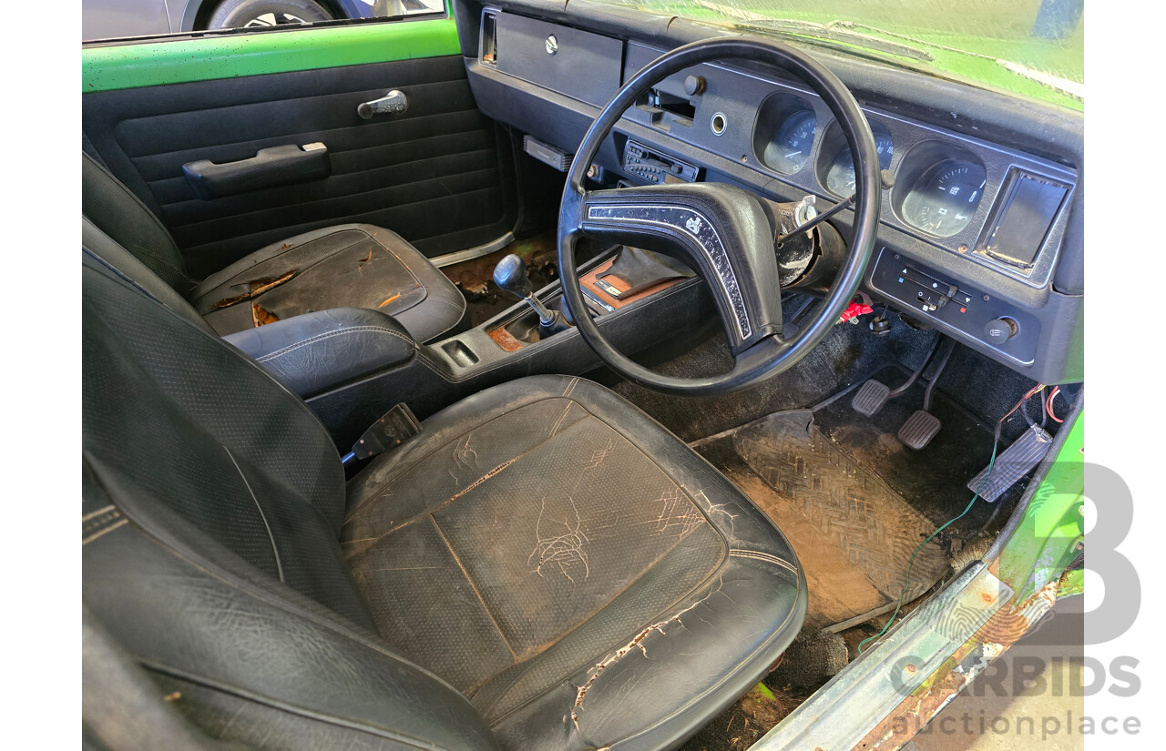 8/1975 Holden LH Torana S L32 Option 4d Sedan Jamaican Lime V8 4.2L