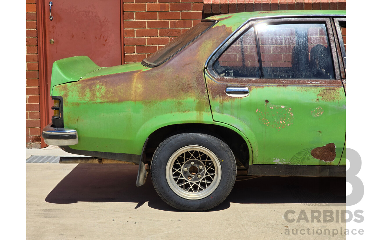 8/1975 Holden LH Torana S L32 Option 4d Sedan Jamaican Lime V8 4.2L