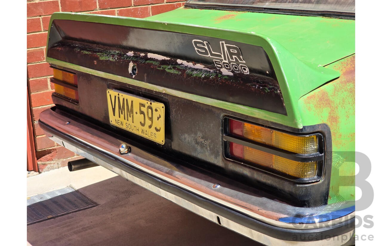 8/1975 Holden LH Torana S L32 Option 4d Sedan Jamaican Lime V8 4.2L