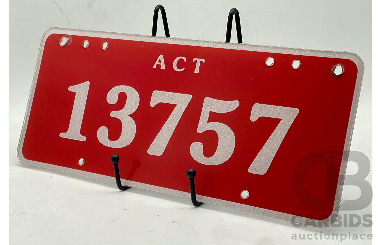 ACT 5-Digit Number Plate - 13757