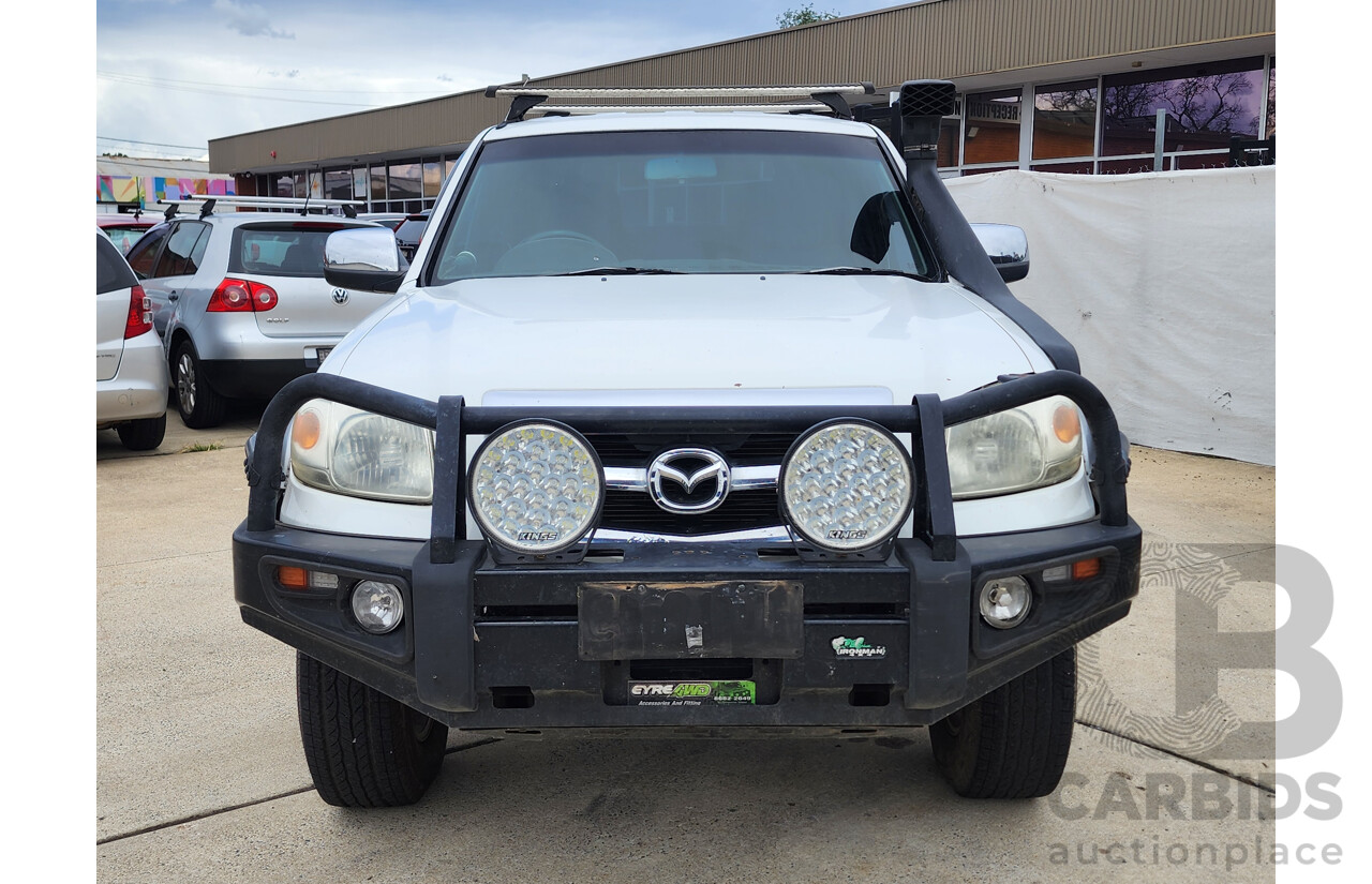 6/2009 Mazda Bt50 B3000 SDX (4x4) 08 UPGRADE Dual Cab P/Up White 3.0L