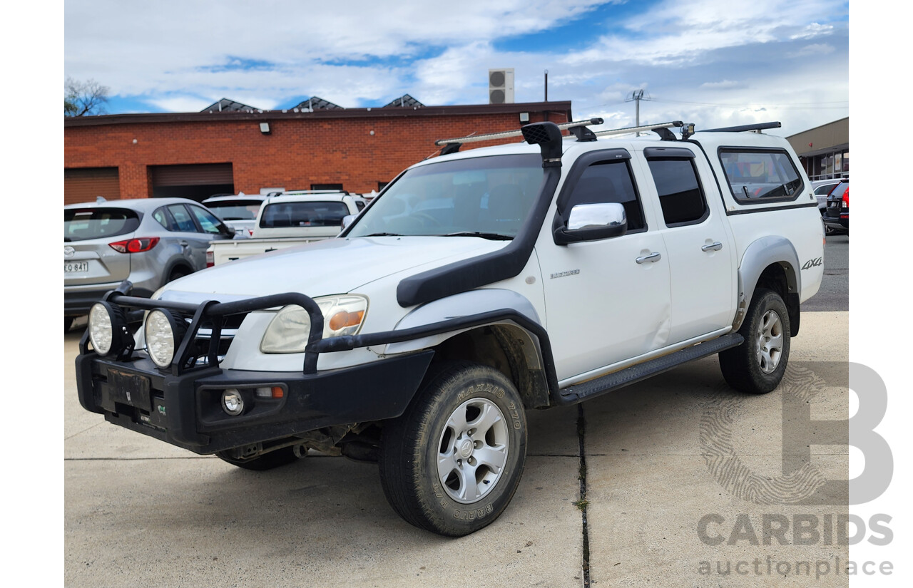 6/2009 Mazda Bt50 B3000 SDX (4x4) 08 UPGRADE Dual Cab P/Up White 3.0L