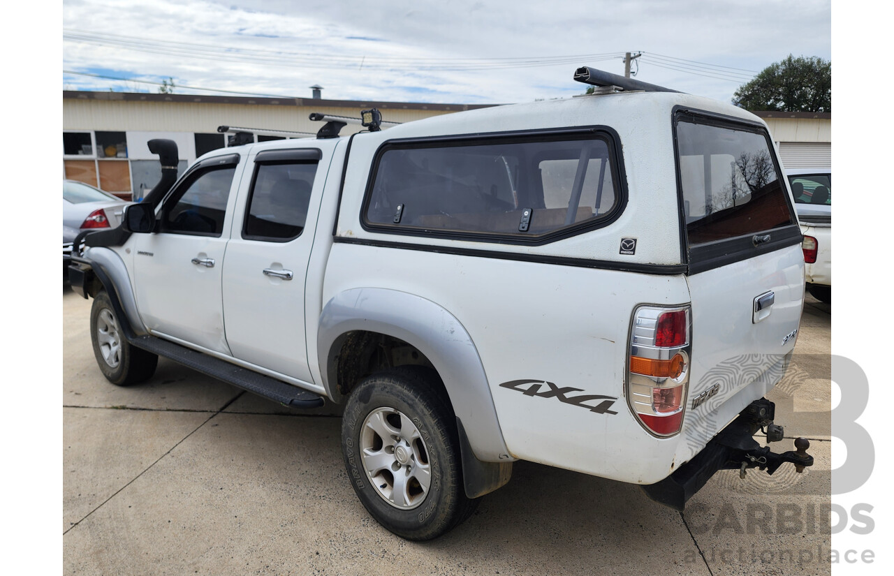 6/2009 Mazda Bt50 B3000 SDX (4x4) 08 UPGRADE Dual Cab P/Up White 3.0L