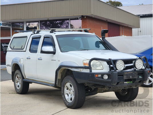 6/2009 Mazda Bt50 B3000 SDX (4x4) 08 UPGRADE Dual Cab P/Up White 3.0L