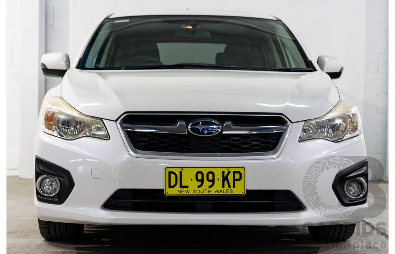 6/2012 Subaru Impreza 2.0i-S (AWD) MY12 5d Hatchback Satin White Pearl 2.0L