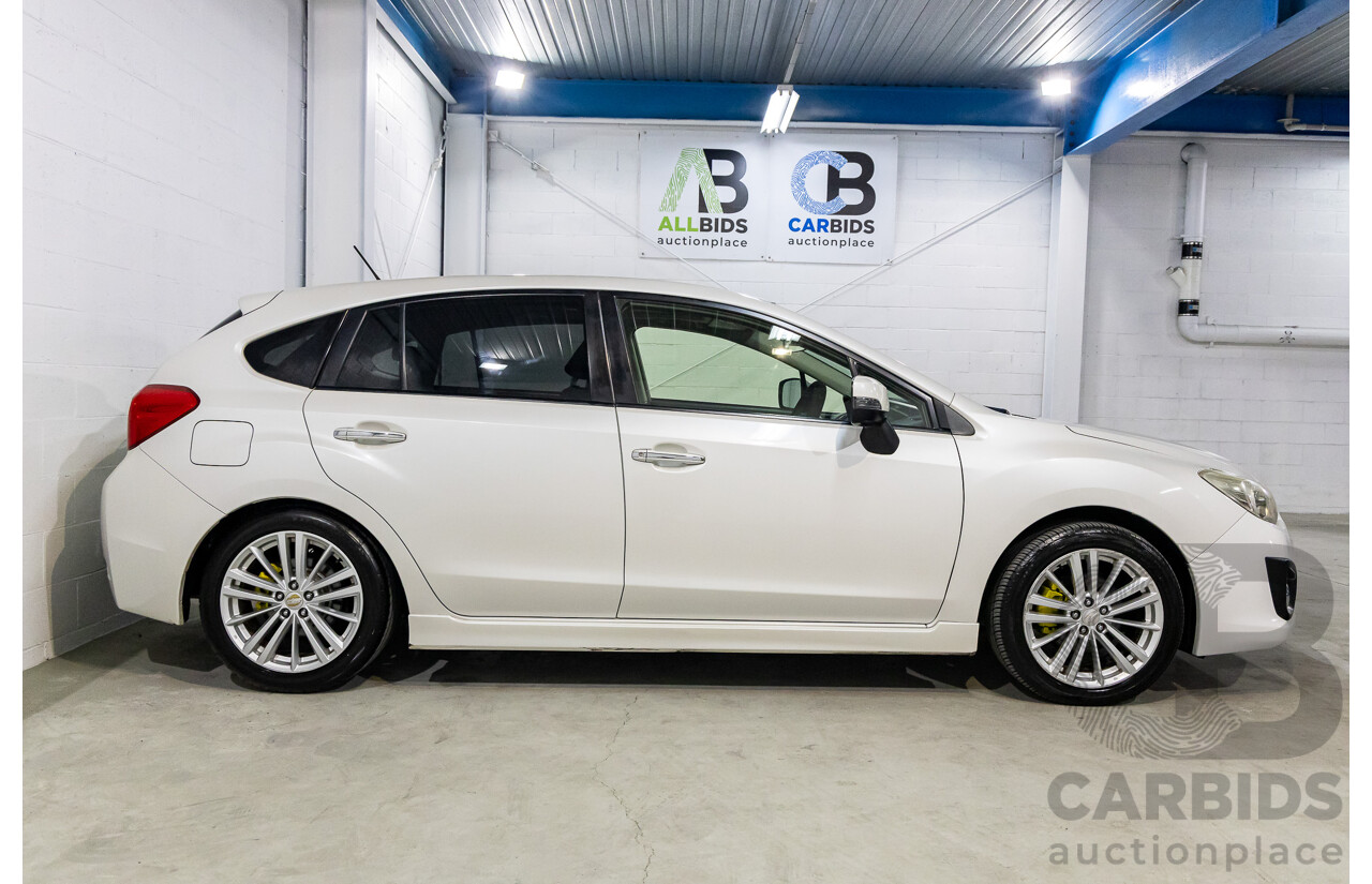 6/2012 Subaru Impreza 2.0i-S (AWD) MY12 5d Hatchback Satin White Pearl 2.0L