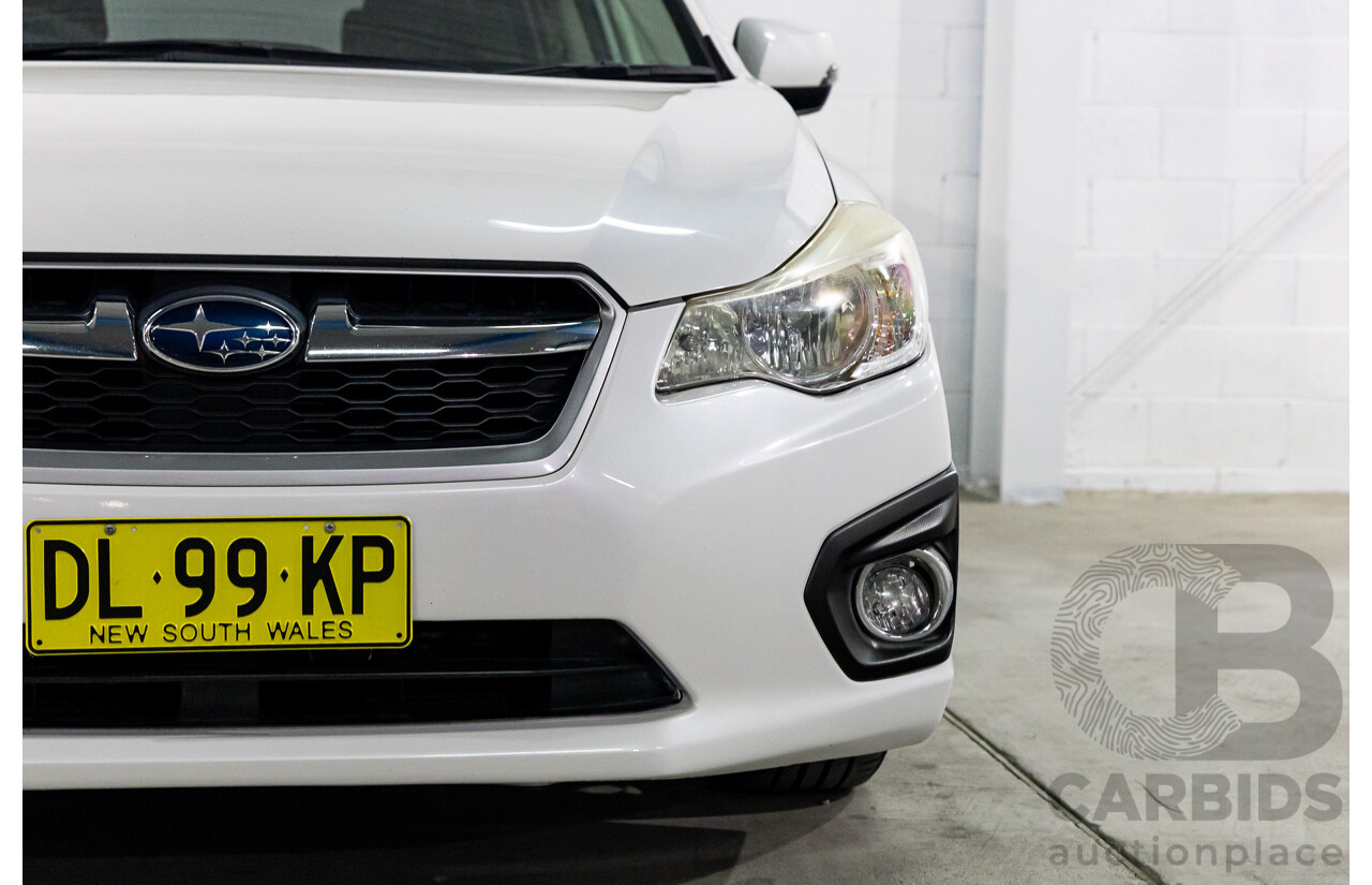 6/2012 Subaru Impreza 2.0i-S (AWD) MY12 5d Hatchback Satin White Pearl 2.0L