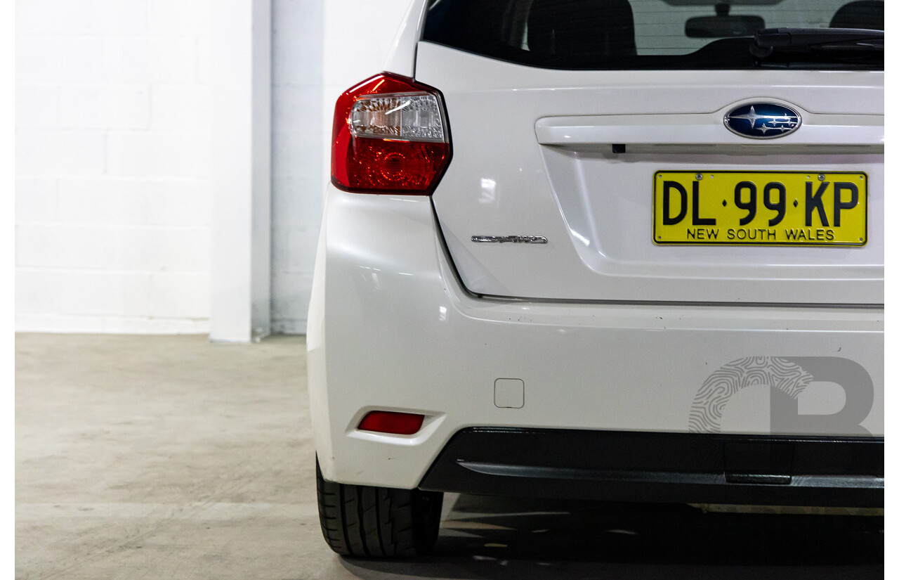 6/2012 Subaru Impreza 2.0i-S (AWD) MY12 5d Hatchback Satin White Pearl 2.0L