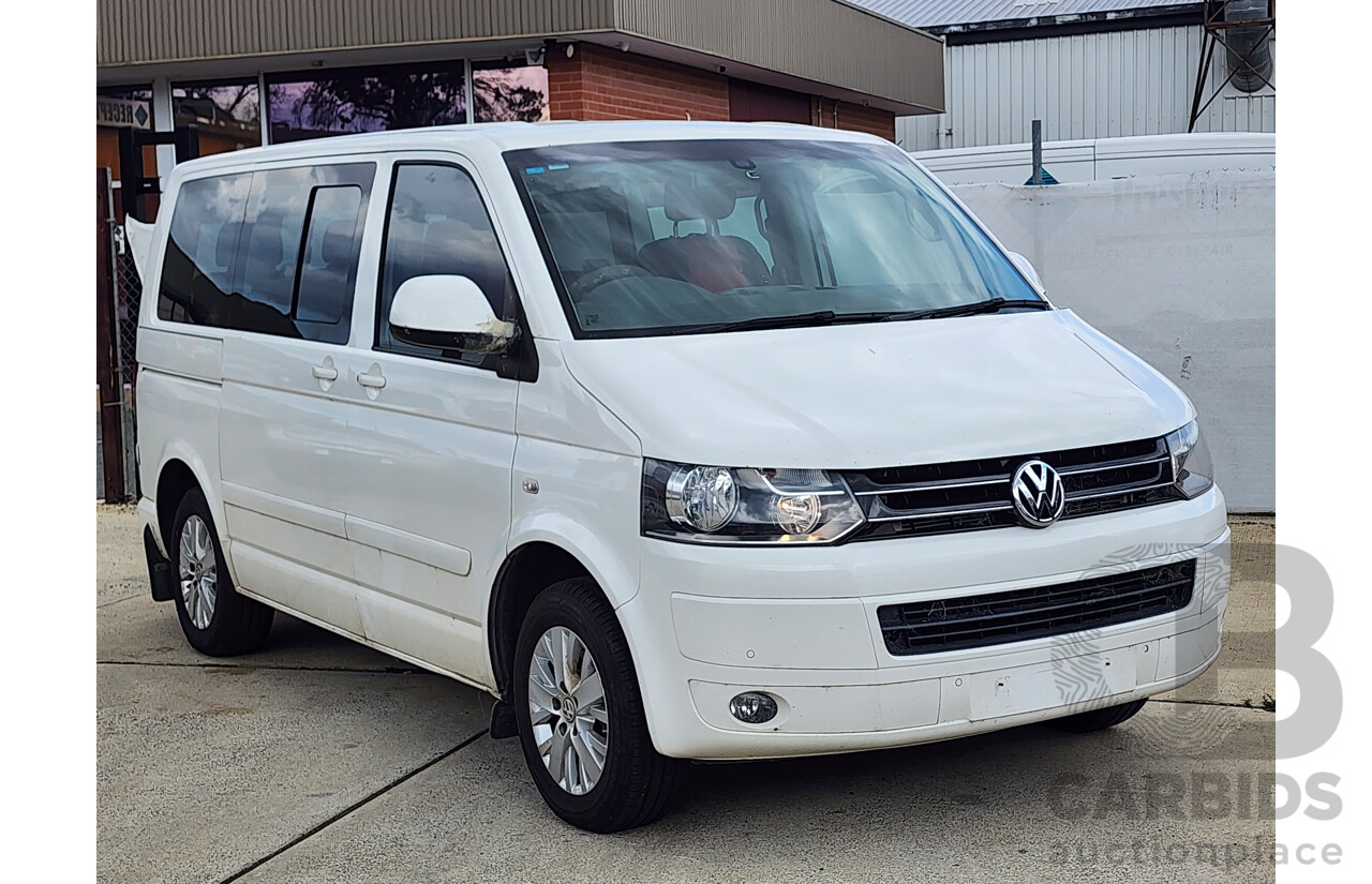 3/2014 Volkswagen Multivan Comfortline Tdi340 T5 MY13 4d Wagon White 2.0L