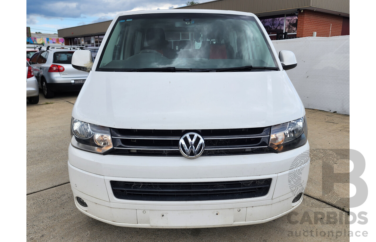 3/2014 Volkswagen Multivan Comfortline Tdi340 T5 MY13 4d Wagon White 2.0L