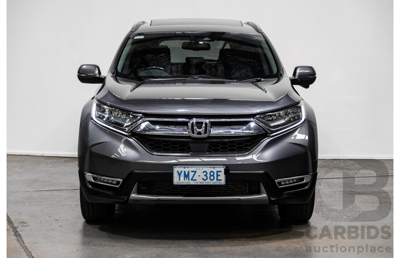 10/2018 Honda CR-V VTi-LX (AWD) MY18 4D Wagon Modern Steel Grey Metallic  Turbo 1.5L