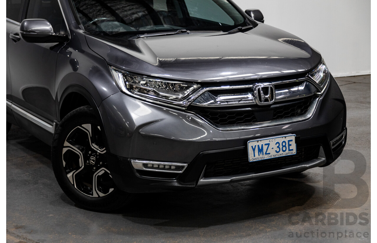 10/2018 Honda CR-V VTi-LX (AWD) MY18 4D Wagon Modern Steel Grey Metallic  Turbo 1.5L