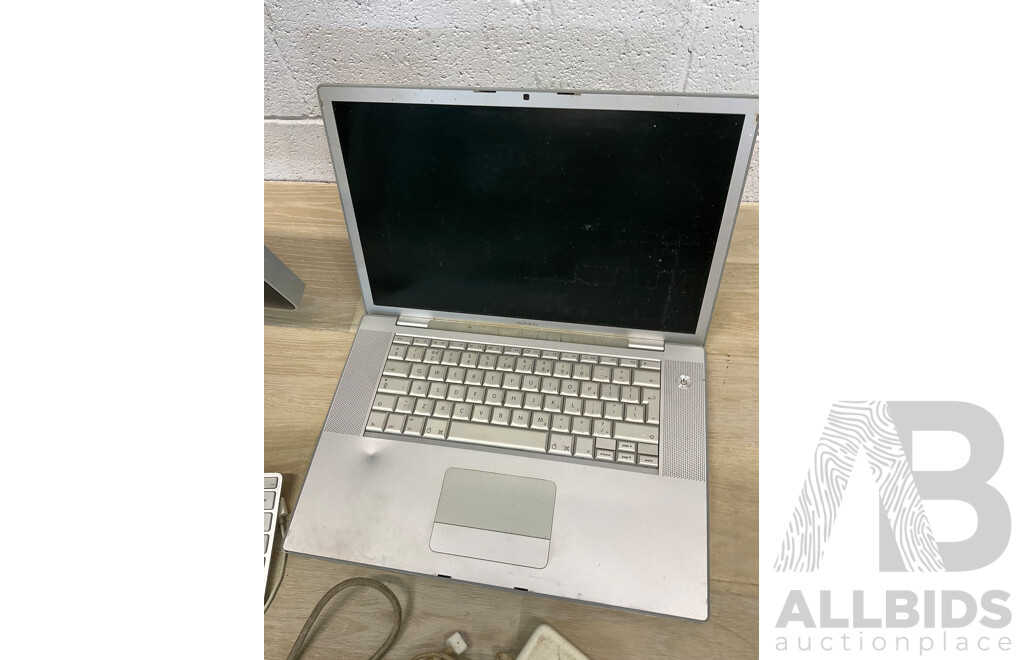 Old Apple Computer, Laptop and Accessories  - Lot of 4