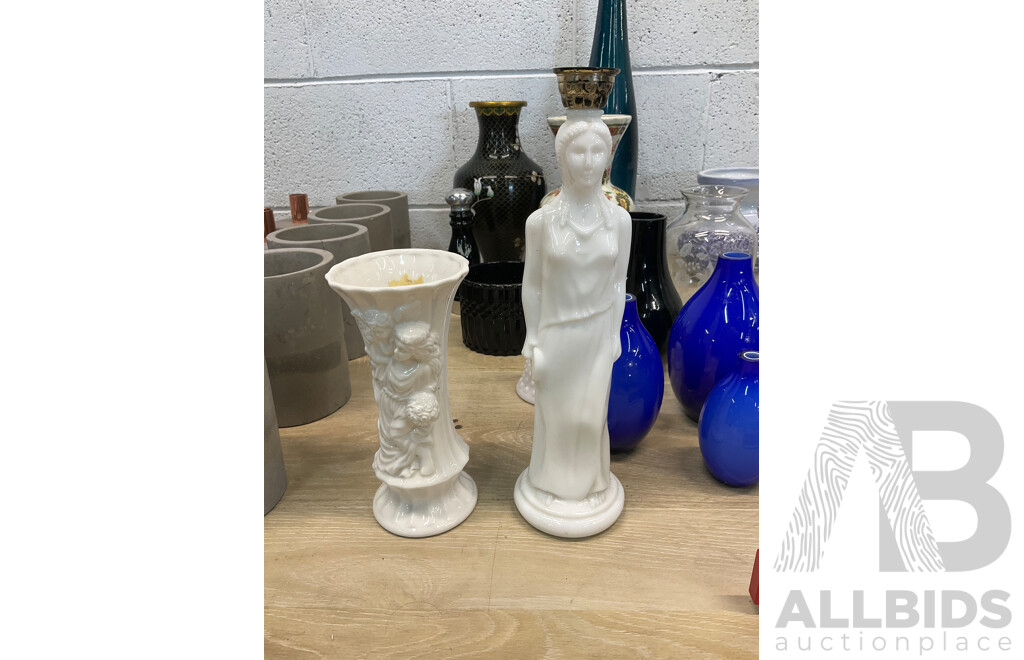 Collection of Vases, Candle Holders and More - Lot of 40