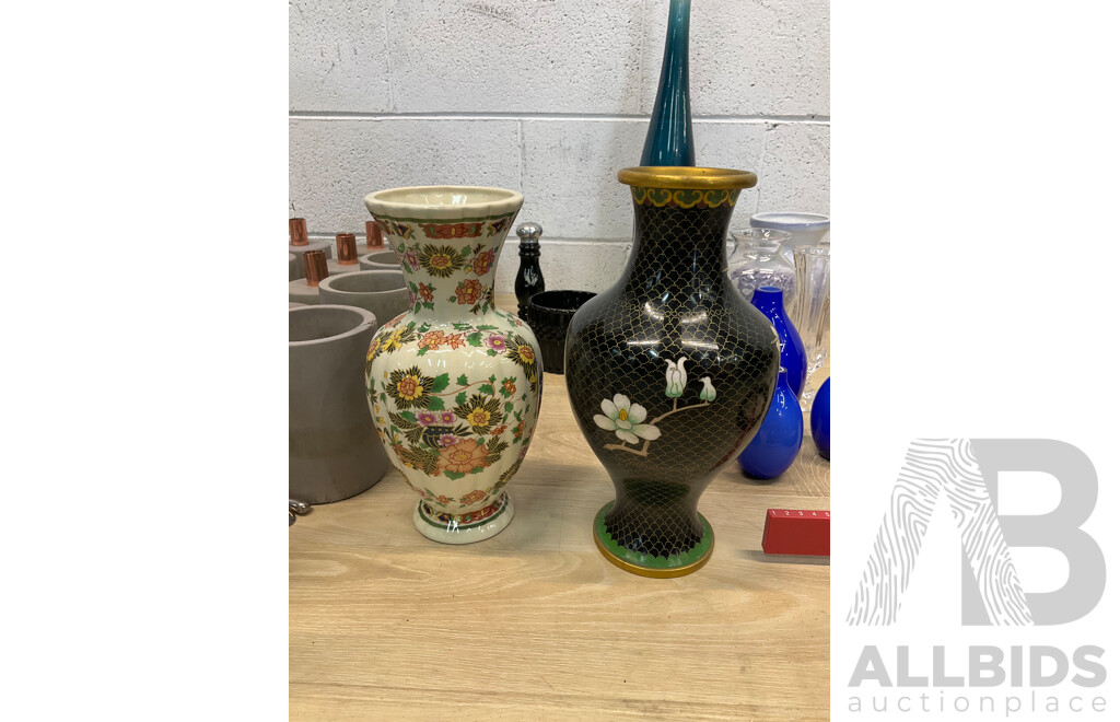 Collection of Vases, Candle Holders and More - Lot of 40