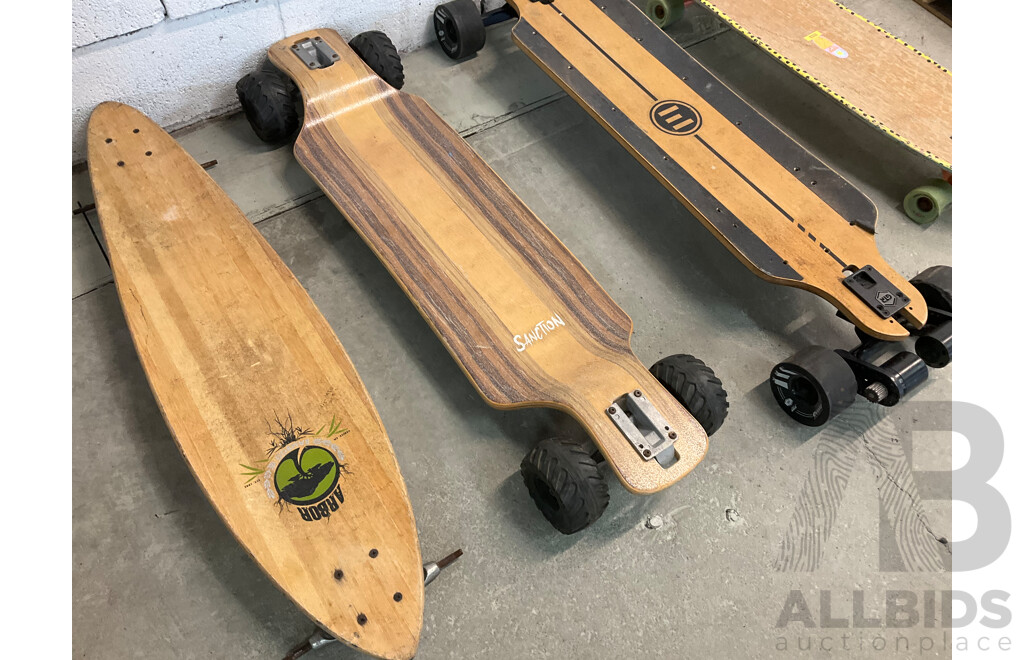 Longboard and Skateboards - Lot of 4