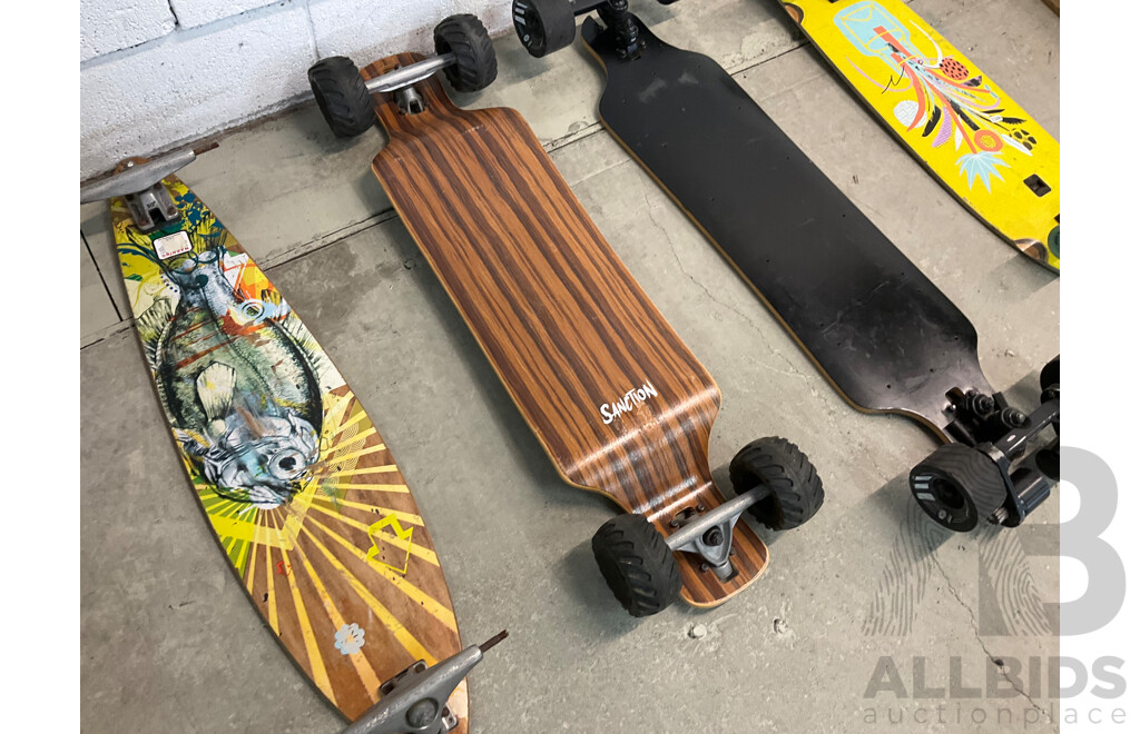 Longboard and Skateboards - Lot of 4