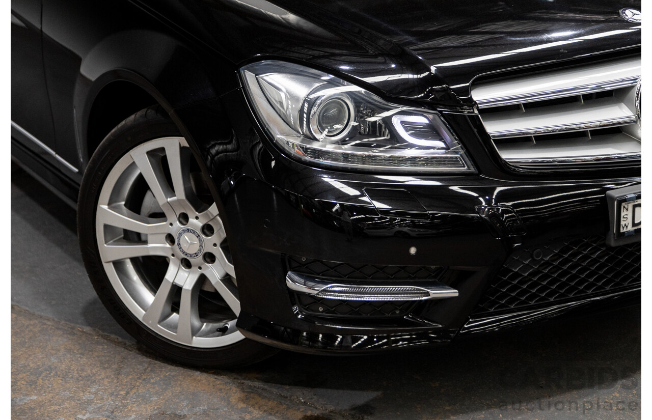 4/2014 Mercedes Benz C250 Avantgarde CGI Blue Efficiency W204 MY14 4d Wagon Obsidian Black Metallic Turbo 1.8L