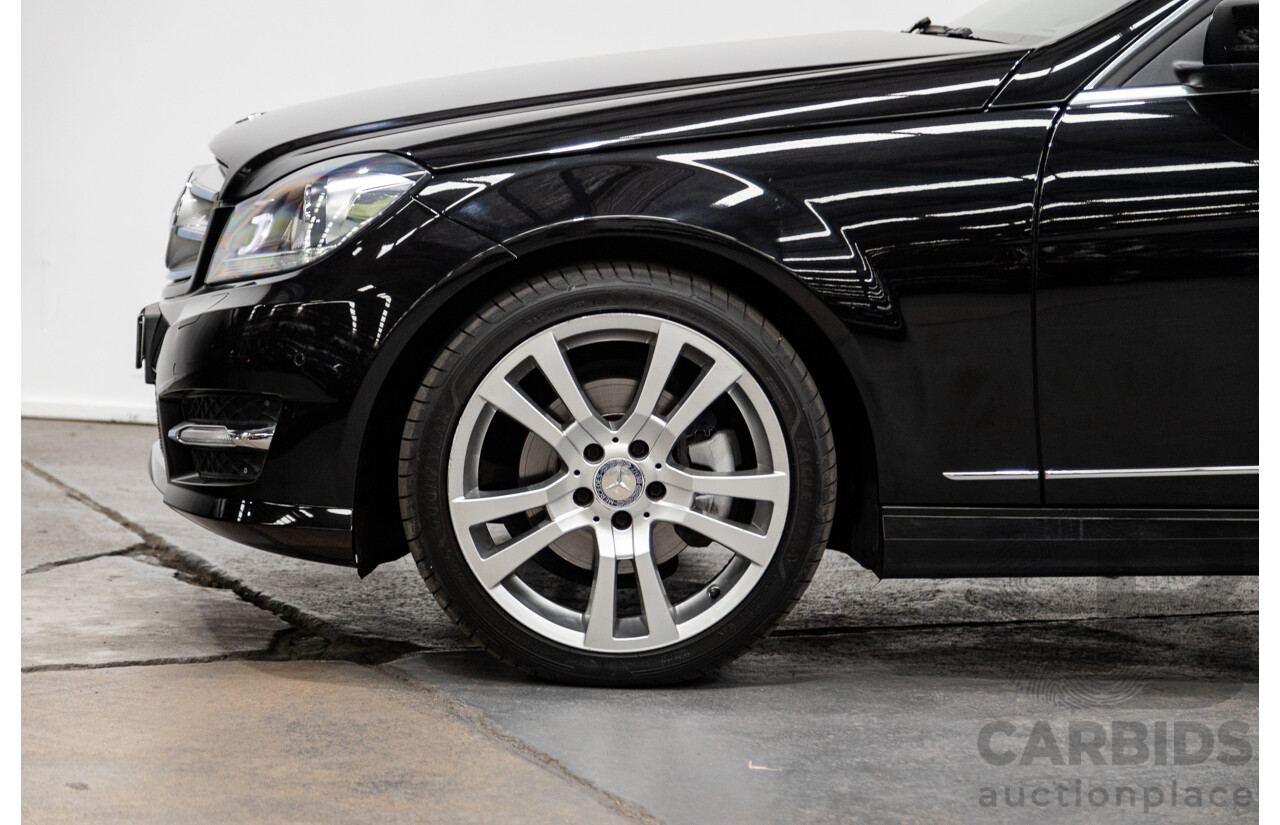 4/2014 Mercedes Benz C250 Avantgarde CGI Blue Efficiency W204 MY14 4d Wagon Obsidian Black Metallic Turbo 1.8L