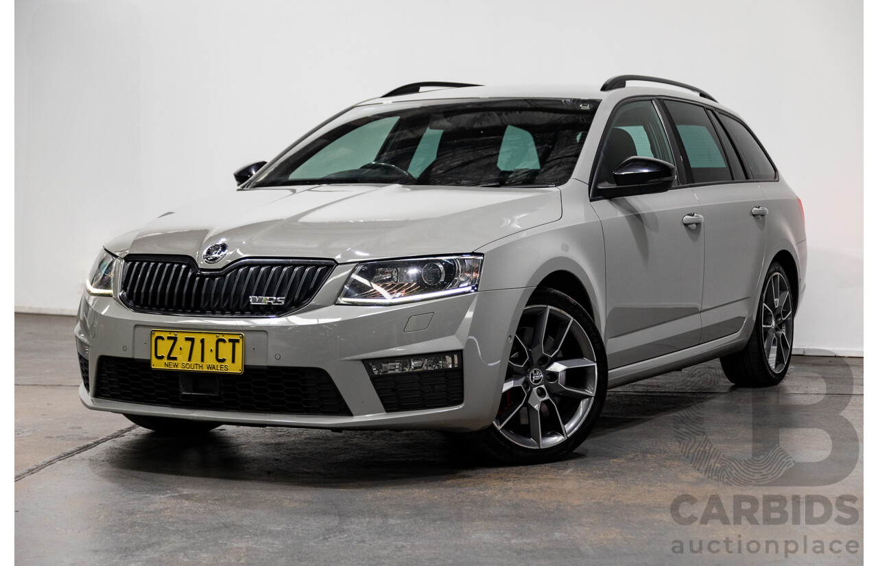 03/2016 Skoda Octavia RS 162 TSI NE MY16 4D Wagon Steel Grey Turbo 2.0L