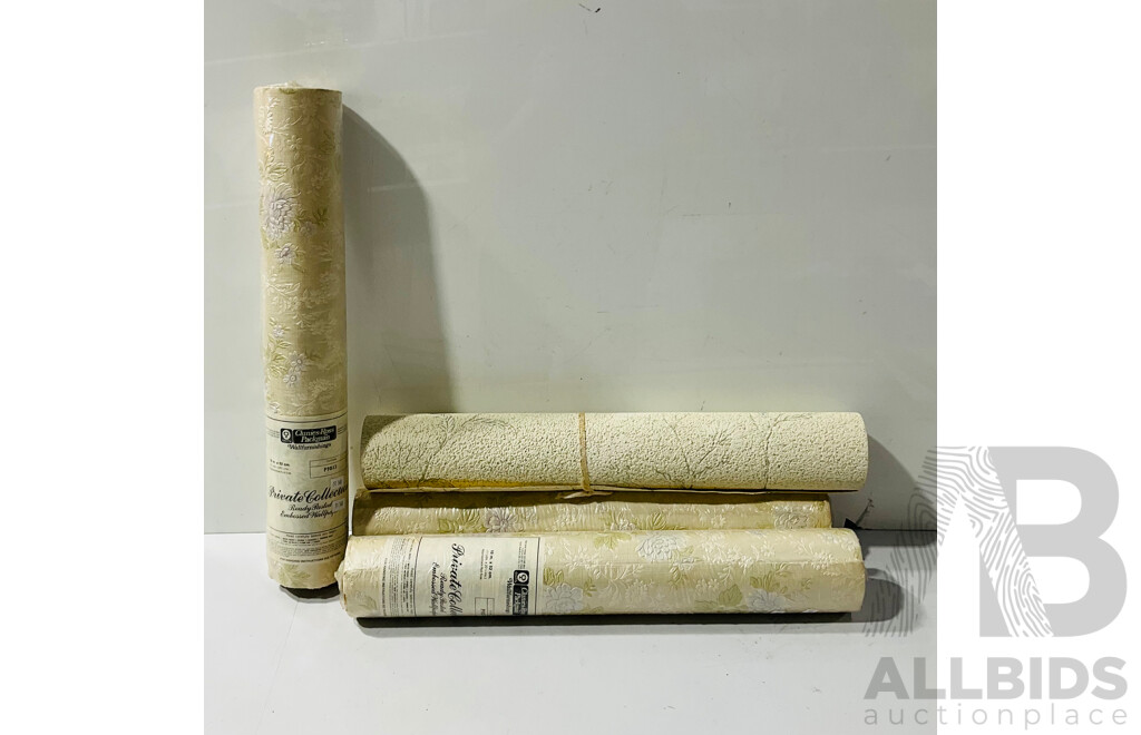 Collection of Vintage Wallpaper Rolls From Clunies-Ross Packman