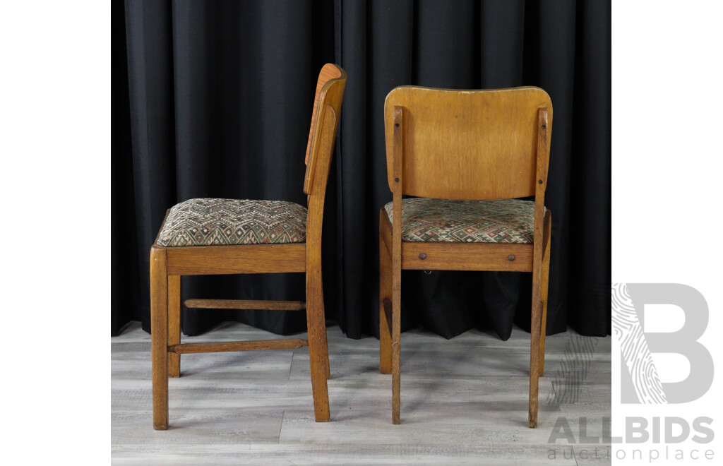 Set of Six Laminate Back Dining Chairs by CRO Furniture