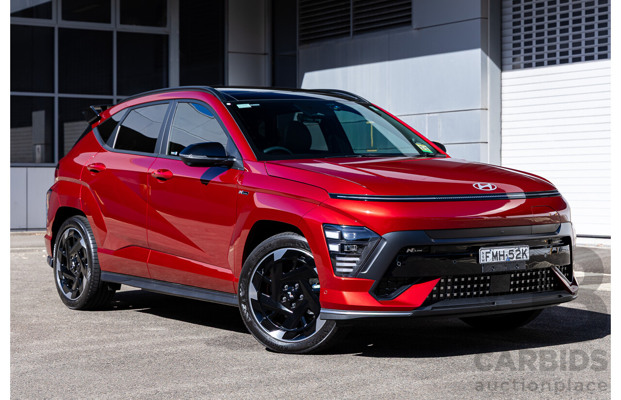 10/2024 Hyundai Kona Electric Premium N-Line (FWD) SX2.V2 MY25 4d Wagon Ultimate Red Mica 150kW Electric