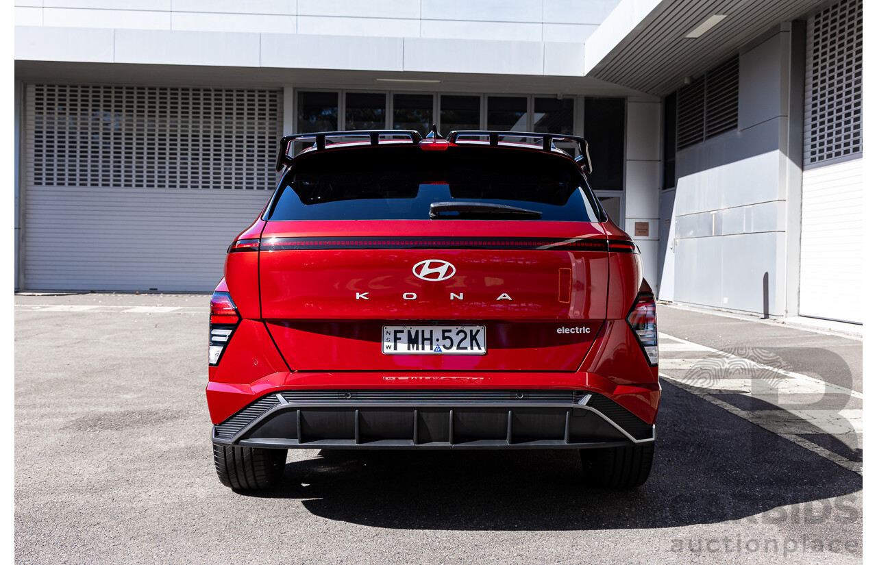 10/2024 Hyundai Kona Electric Premium N-Line (FWD) SX2.V2 MY25 4d Wagon Ultimate Red Mica 150kW Electric