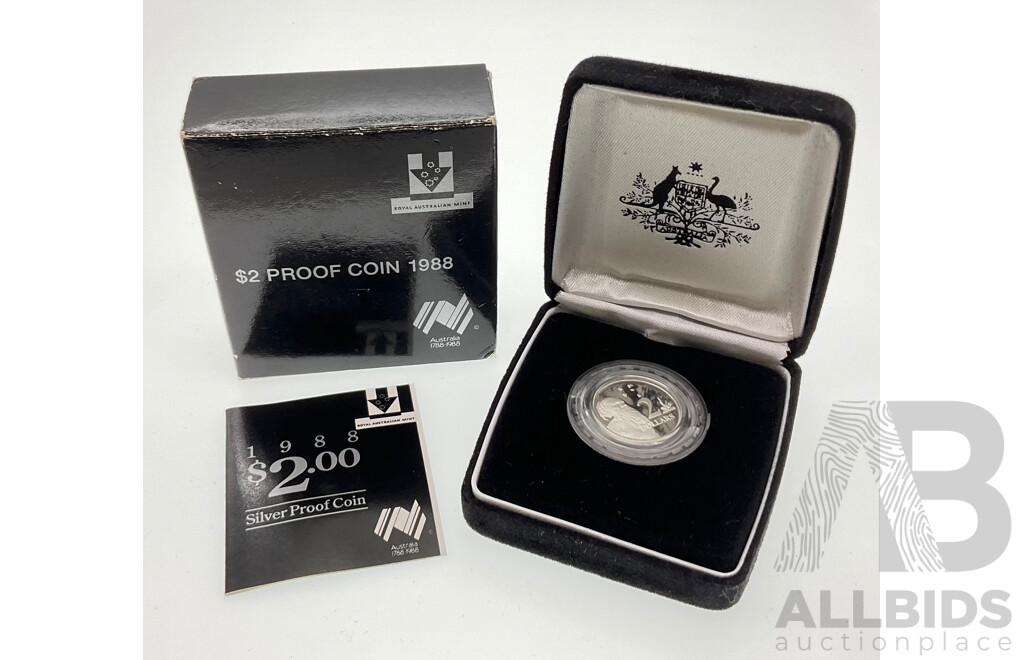 Australian RAM 1988 Silver Proof Two Dollar Coin .925