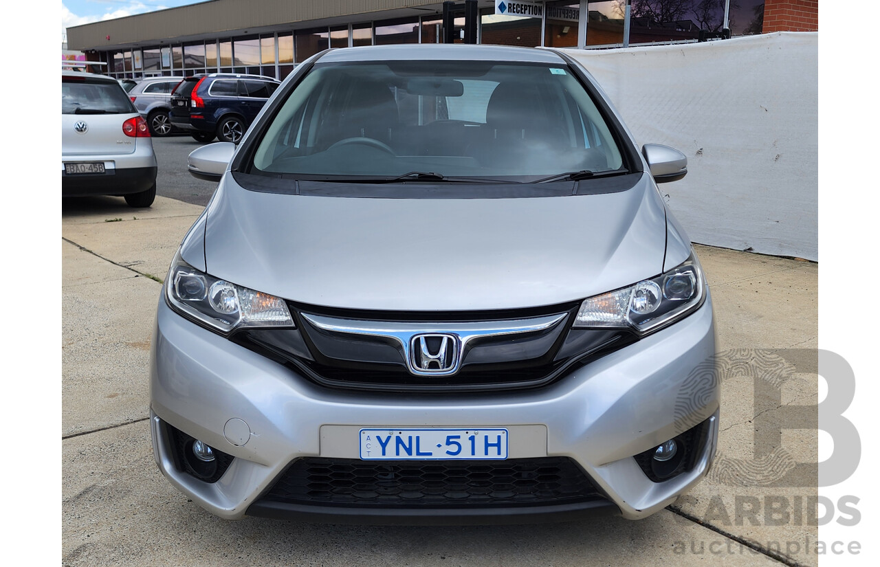 2/2015 Honda Jazz Vti-L GK MY15 5d Hatchback Silver 1.5L