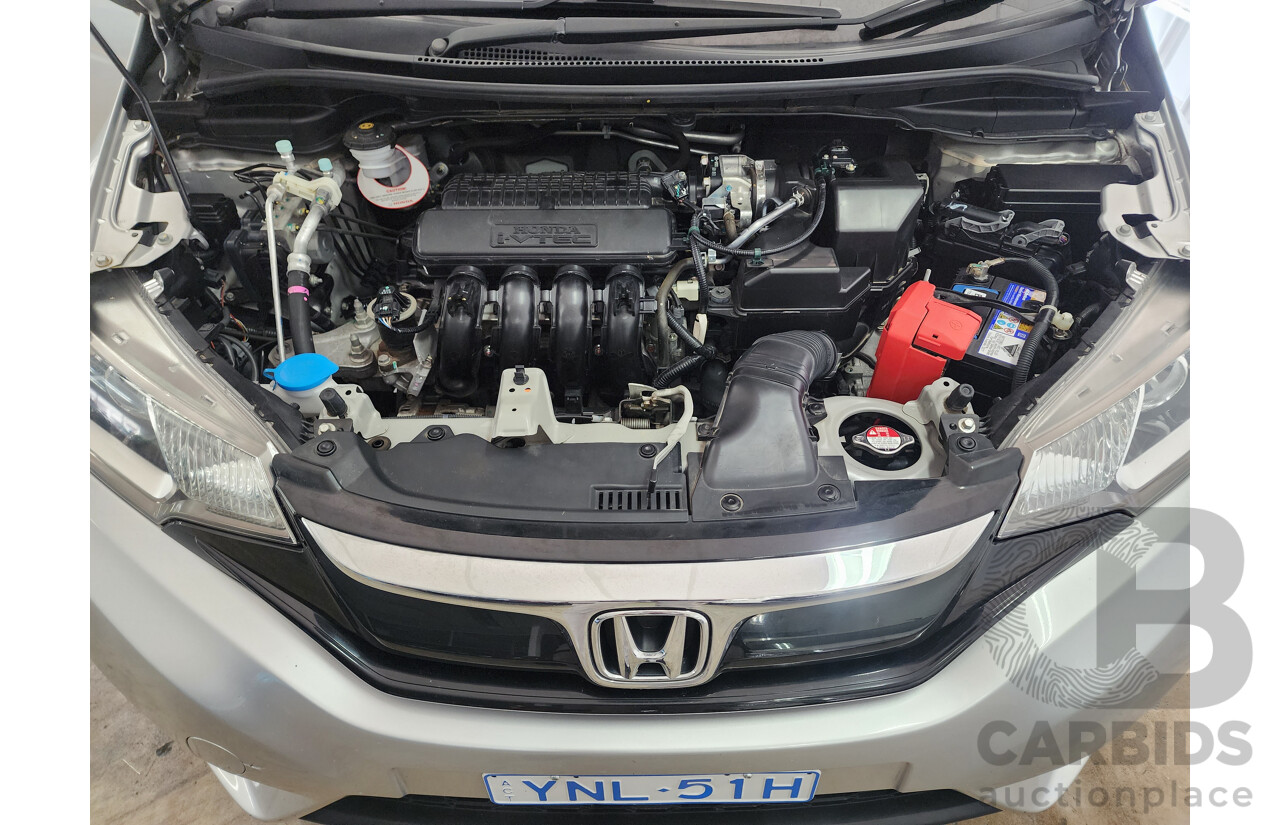 2/2015 Honda Jazz Vti-L GK MY15 5d Hatchback Silver 1.5L