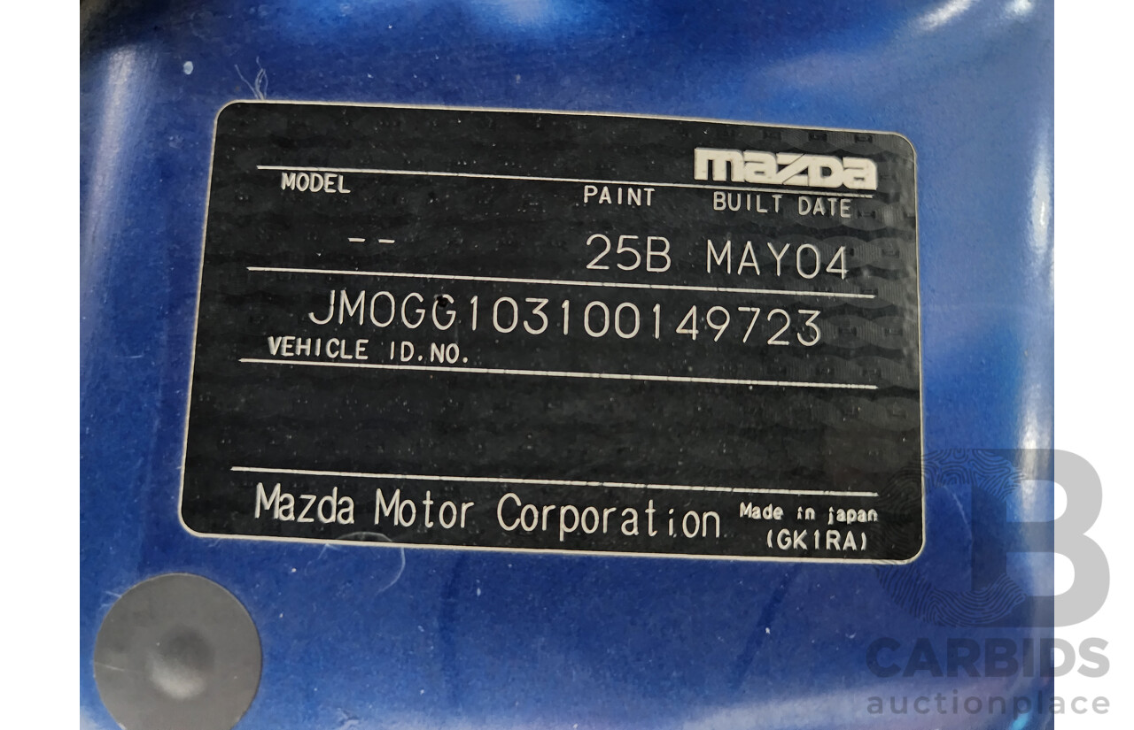 6/2004 Mazda Mazda6 Classic GG 4d Sedan Blue 2.3L