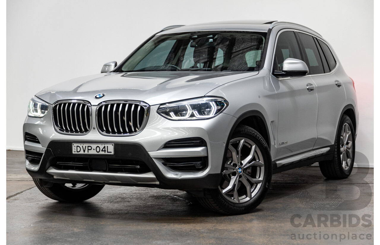 03/2018 BMW X3 xDrive 20d (4x4) G01 4d Wagon Glacier Silver Metallic Turbo Diesel 2.0L