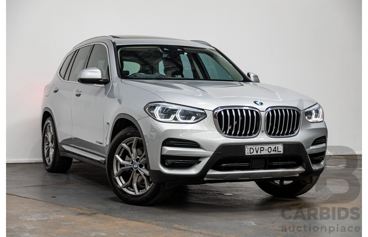 03/2018 BMW X3 xDrive 20d (4x4) G01 4d Wagon Glacier Silver Metallic Turbo Diesel 2.0L