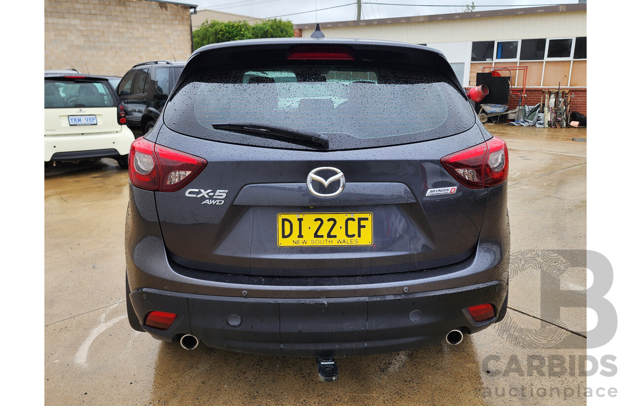 12/2015 Mazda Cx-5 Akera (4x4) MY15 4d Wagon Grey 2.2L