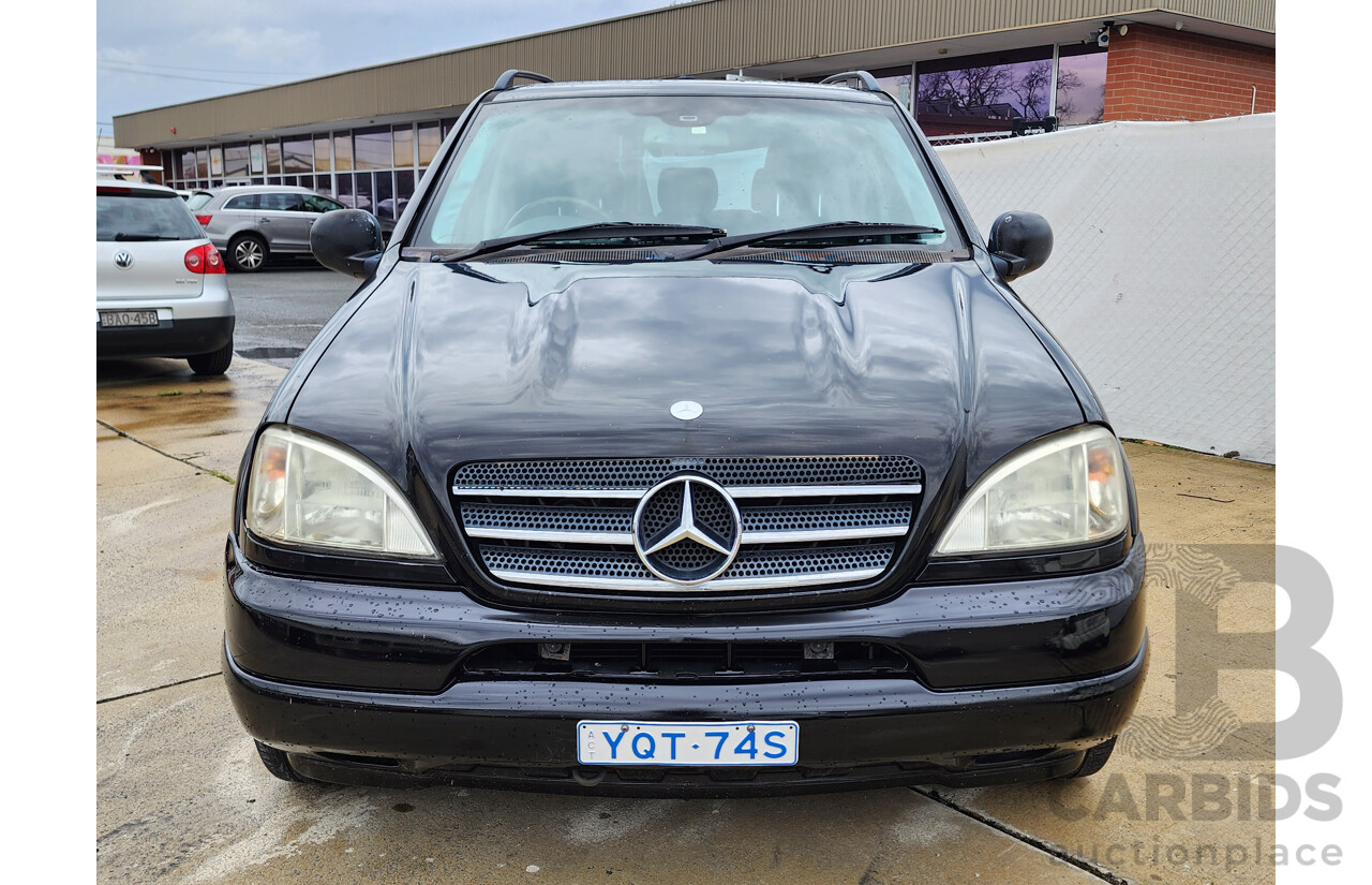 6/2001 Mercedes-Benz ML 55 AMG (4x4) W163 4d Wagon Black 5.4L