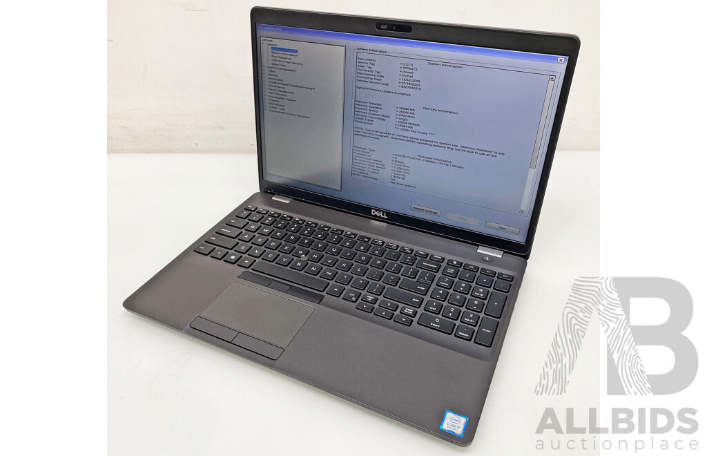 Dell Latitude 5500 Intel Core I7 (8665U) 1.90GHz-4.80GHz 4-Core CPU 15.6-Inch Laptop