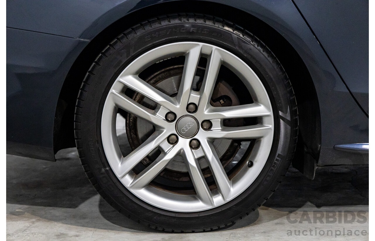 1/2013 Audi A4 S-Line 2.0 TFSI Quattro B8 (8K) MY13 4d Sedan Moonlight Blue Turbo 2.0L