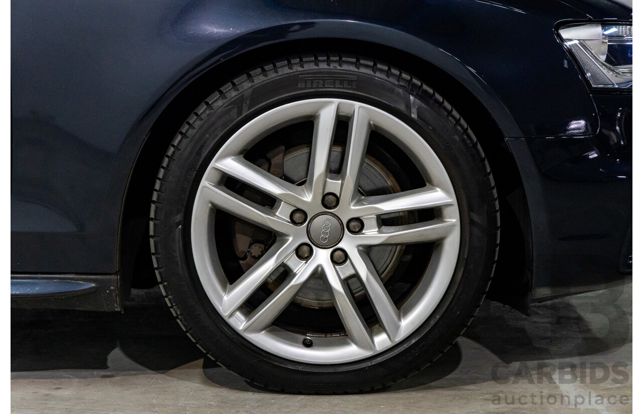 1/2013 Audi A4 S-Line 2.0 TFSI Quattro B8 (8K) MY13 4d Sedan Moonlight Blue Turbo 2.0L