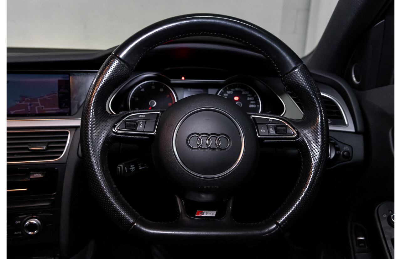 1/2013 Audi A4 S-Line 2.0 TFSI Quattro B8 (8K) MY13 4d Sedan Moonlight Blue Turbo 2.0L