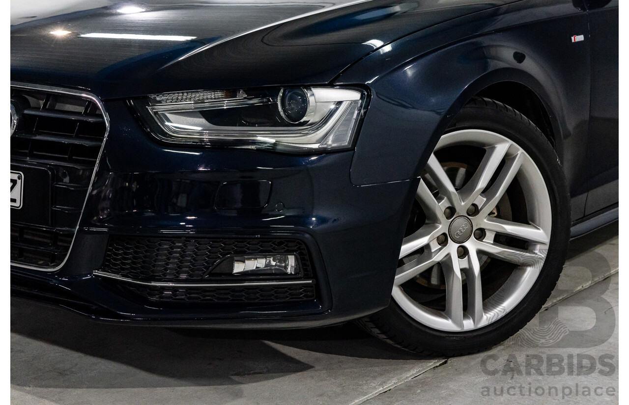 1/2013 Audi A4 S-Line 2.0 TFSI Quattro B8 (8K) MY13 4d Sedan Moonlight Blue Turbo 2.0L