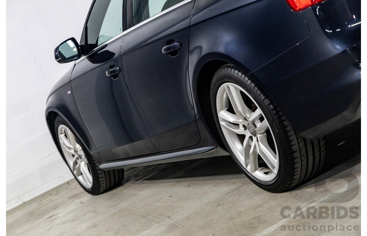 1/2013 Audi A4 S-Line 2.0 TFSI Quattro B8 (8K) MY13 4d Sedan Moonlight Blue Turbo 2.0L
