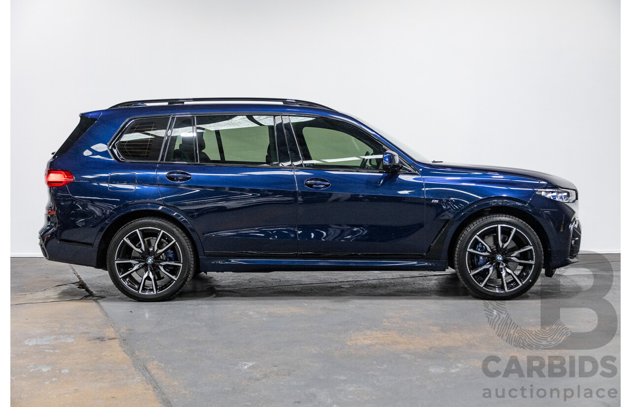 01/2022 BMW X7 xDrive30d M-Sport (AWD) G07 4d Wagon Tanzanite Blue Turbo Diesel 3.0L - 7 seater