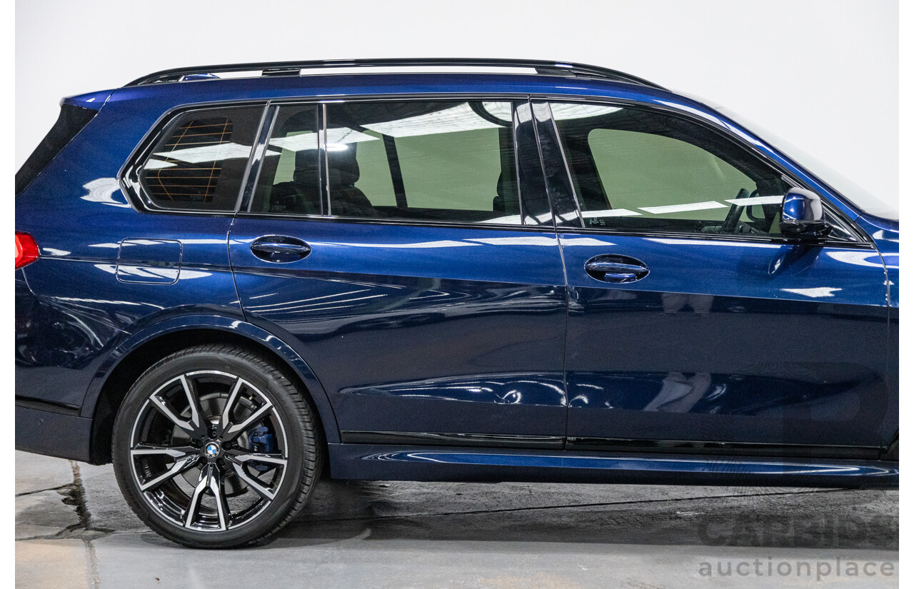 01/2022 BMW X7 xDrive30d M-Sport (AWD) G07 4d Wagon Tanzanite Blue Turbo Diesel 3.0L - 7 seater