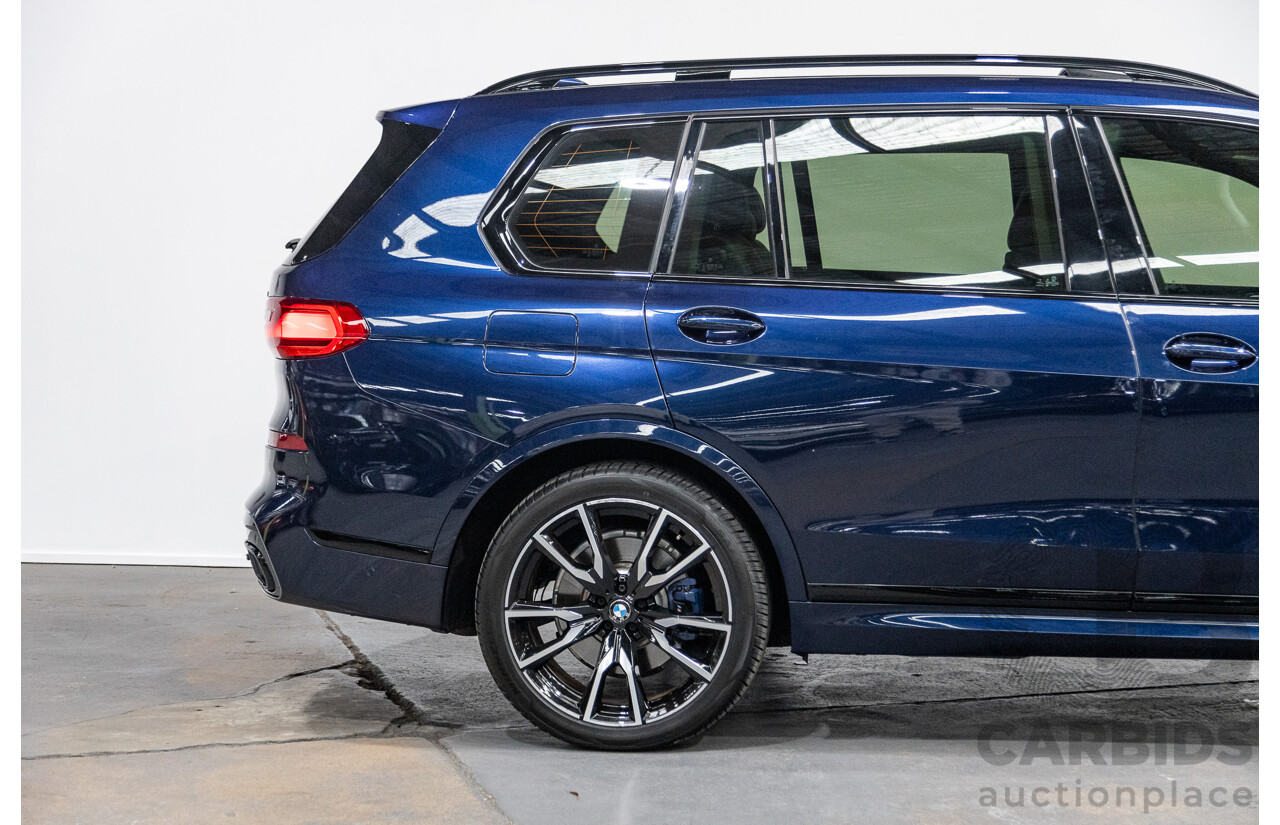 01/2022 BMW X7 xDrive30d M-Sport (AWD) G07 4d Wagon Tanzanite Blue Turbo Diesel 3.0L - 7 seater