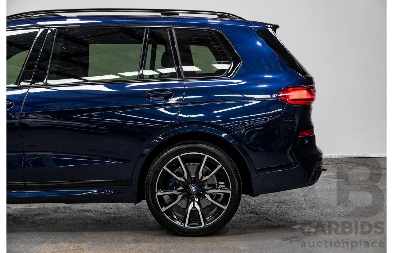 01/2022 BMW X7 xDrive30d M-Sport (AWD) G07 4d Wagon Tanzanite Blue Turbo Diesel 3.0L - 7 seater