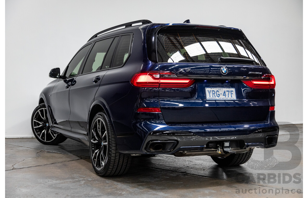 01/2022 BMW X7 xDrive30d M-Sport (AWD) G07 4d Wagon Tanzanite Blue Turbo Diesel 3.0L - 7 seater