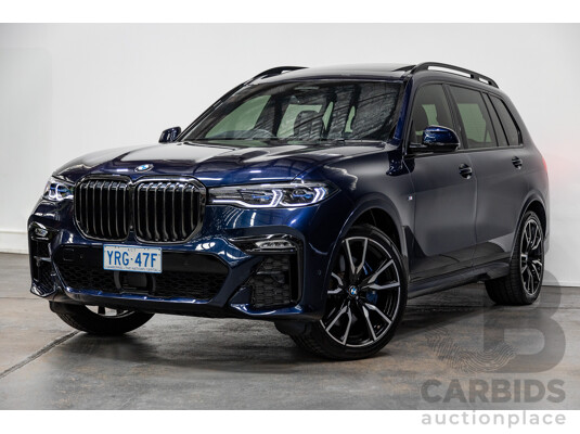 01/2022 BMW X7 xDRIVE30d M SPORT (AWD) G07 4D Wagon Tanzanite Blue Turbo Diesel 3.0L - 7 seater