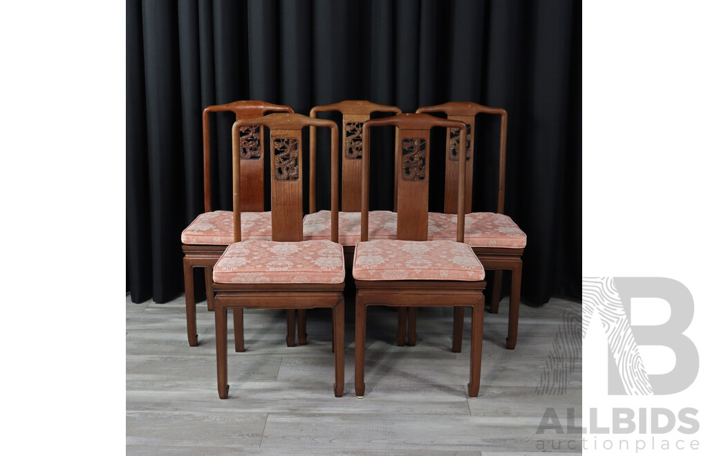 Good Chinese Hardwood Six Piece Dining Suite